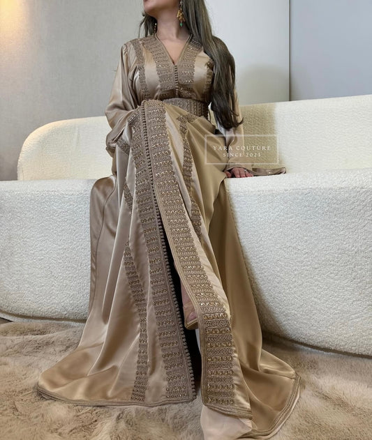 Signature kaftan taupe