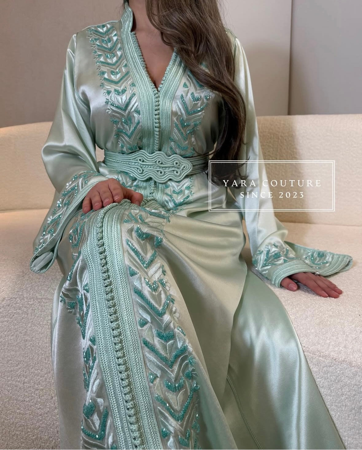 Kaftan mint green
