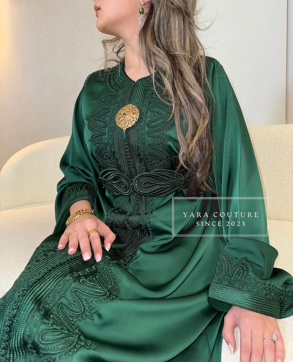 Caftan dark green
