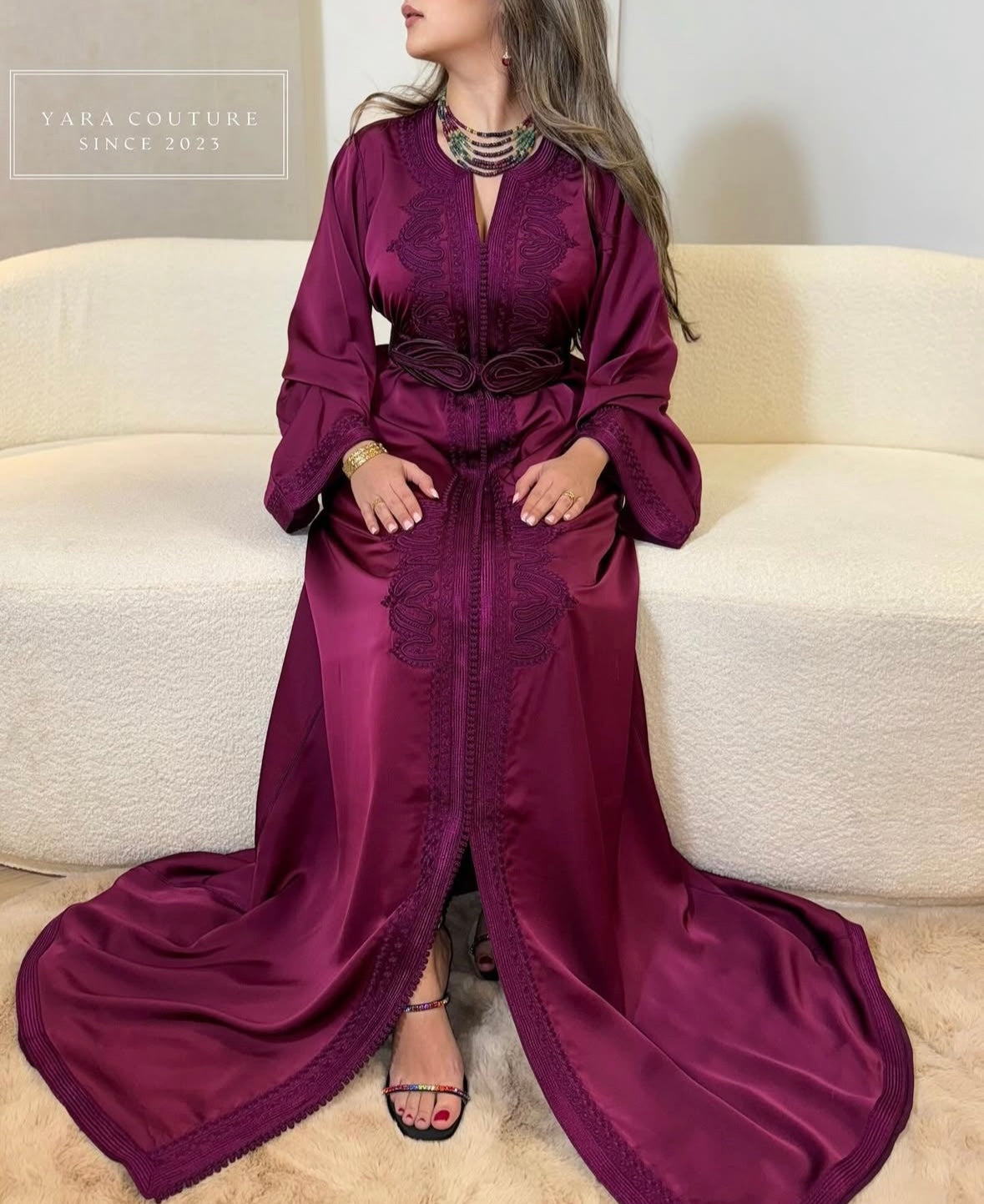Caftan Burgendy