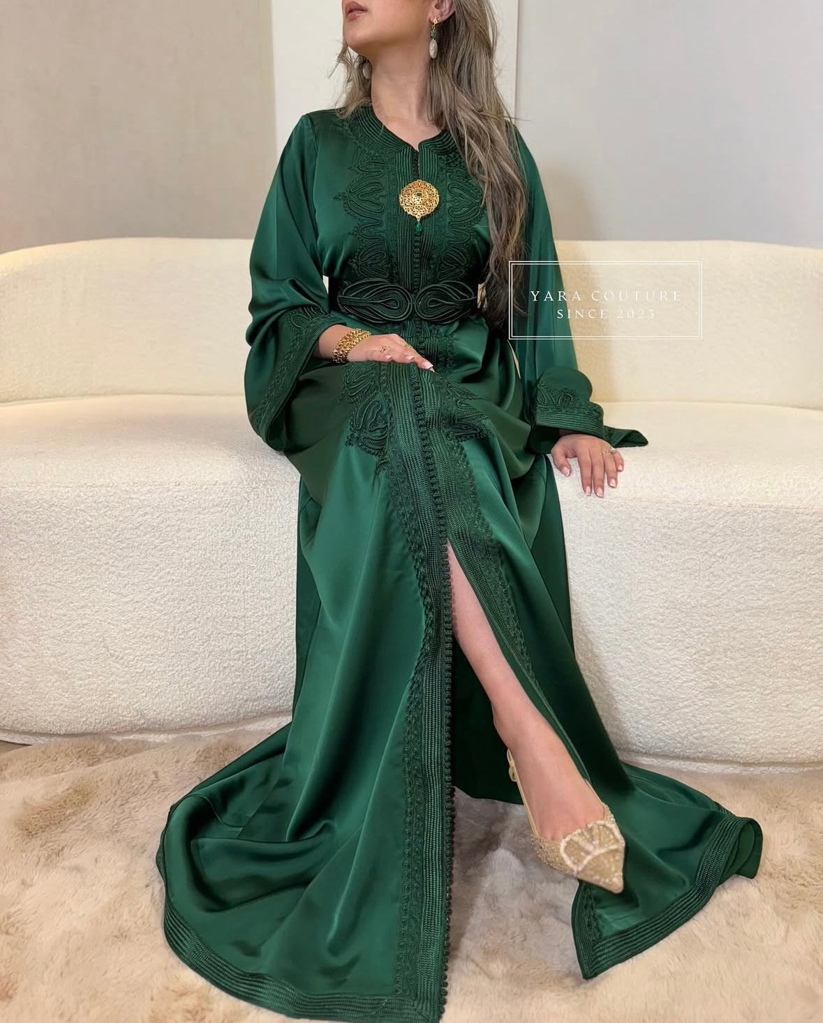 Caftan dark green